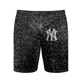 Мужские шорты спортивные с принтом New York Yankees в Тюмени,  |  | baseball | fashion | game | glitch | new york | sport | бейсбол | игра | мода | нью йорк | спорт