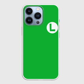 Чехол для iPhone 13 Pro с принтом ЛУИДЖИ в Тюмени,  |  | Тематика изображения на принте: luigi | mario | nintendo | денди | луиджи | марио | нинтендо