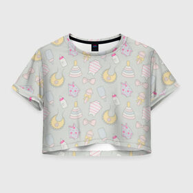 Женская футболка Crop-top 3D с принтом Гринч 3D/ The Grinch в Тюмени, 100% полиэстер | круглая горловина, длина футболки до линии талии, рукава с отворотами | the grinch | гринч | для детей | мультфильм | рождество