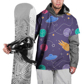 Накидка на куртку 3D с принтом Космические туристы в Тюмени, 100% полиэстер |  | арт | венера | звезда | звёзды | земля | инопланетяне | космос | марс | нло | ночь | планета | планеты | рисунок | сияние | тарелка | тарелки | юпитер