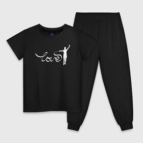 Детская пижама хлопок с принтом Love в Тюмени, 100% хлопок |  брюки и футболка прямого кроя, без карманов, на брюках мягкая резинка на поясе и по низу штанин
 | Тематика изображения на принте: gymnastics | rhythmic gymnastics | гимнастика | спорт | художественная гимнастика