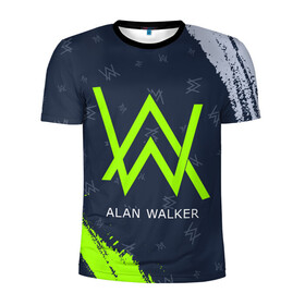 Мужская футболка 3D спортивная с принтом ALAN WALKER / АЛАН УОКЕР в Тюмени, 100% полиэстер с улучшенными характеристиками | приталенный силуэт, круглая горловина, широкие плечи, сужается к линии бедра | alan | faded | house | logo | music | walker | алан | вокер | волкер | диджей | лого | логотип | логотипы | музыка | музыкант | символ | символы | танцеальная | уокер | хаус | электронная