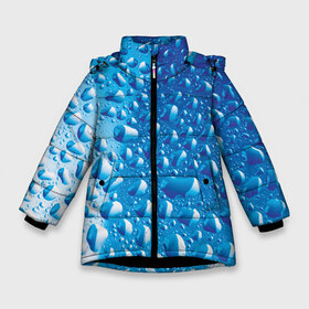 Зимняя куртка для девочек 3D с принтом Капли дождя в Тюмени, ткань верха — 100% полиэстер; подклад — 100% полиэстер, утеплитель — 100% полиэстер. | длина ниже бедра, удлиненная спинка, воротник стойка и отстегивающийся капюшон. Есть боковые карманы с листочкой на кнопках, утяжки по низу изделия и внутренний карман на молнии. 

Предусмотрены светоотражающий принт на спинке, радужный светоотражающий элемент на пуллере молнии и на резинке для утяжки. | abstract | brand | geometry | sport | texture | абстракция | бренд | брызги | вода | геометрия | дождь | капли | капли дождя | классика | летние | минимализм | модные | популярные иллюстрации | потеки