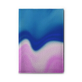 Обложка для автодокументов с принтом Воздушный Крем в Тюмени, натуральная кожа |  размер 19,9*13 см; внутри 4 больших “конверта” для документов и один маленький отдел — туда идеально встанут права | Тематика изображения на принте: blue | cream | gradient | pink | абстрактный | абстракция | вода | волны | гламур | градиент | девочкам | зефирка | краска | краски | красочный | море | мороженое | небеса | нежные | пастельные | перламутровый