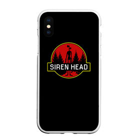 Чехол для iPhone XS Max матовый с принтом Siren Head в Тюмени, Силикон | Область печати: задняя сторона чехла, без боковых панелей | siren head | игра | лес | монстр | персонаж | сирена | сиреноголовый | чудовище