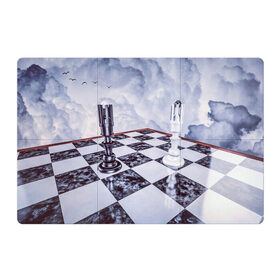 Магнитный плакат 3Х2 с принтом Шахматы в Тюмени, Полимерный материал с магнитным слоем | 6 деталей размером 9*9 см | доска | игра | игровая | игры | короли | король | настольная | настольные | небеса | небо | облака | облако | спорт | туча | тучи | шахматный | шахматы