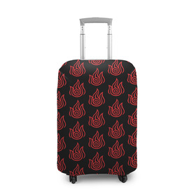 Чехол для чемодана 3D с принтом ОГОНЬ в Тюмени, 86% полиэфир, 14% спандекс | двустороннее нанесение принта, прорези для ручек и колес | aang | avatar | manga | аанг | аватар | аниме | манга | огонь