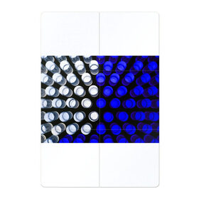Магнитный плакат 2Х3 с принтом GGGelt в Тюмени, Полимерный материал с магнитным слоем | 6 деталей размером 9*9 см | abstraction | blue | circles | light | shapes | white | абстракция | белый | круги | свет | синий | формы