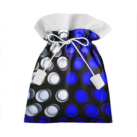 Подарочный 3D мешок с принтом GGGelt в Тюмени, 100% полиэстер | Размер: 29*39 см | Тематика изображения на принте: abstraction | blue | circles | light | shapes | white | абстракция | белый | круги | свет | синий | формы