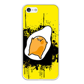 Чехол для iPhone 5/5S матовый с принтом Gudetama в Тюмени, Силикон | Область печати: задняя сторона чехла, без боковых панелей | gudetama | аниме | веселое яйцо | гудетама | стекающее яйцо | яйцо
