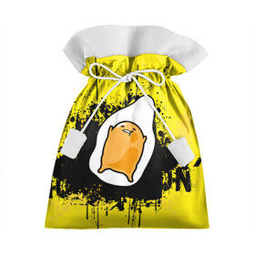 Подарочный 3D мешок с принтом Gudetama в Тюмени, 100% полиэстер | Размер: 29*39 см | gudetama | аниме | веселое яйцо | гудетама | стекающее яйцо | яйцо