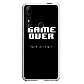 Чехол для Honor P Smart Z с принтом UNDERTALE GAME OVER в Тюмени, Силикон | Область печати: задняя сторона чехла, без боковых панелей | sans | undertale | андертале | андертейл | игра | подземная история | подземная сказка | санс | ундертале