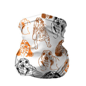 Бандана-труба 3D с принтом Миленькие собачки в Тюмени, 100% полиэстер, ткань с особыми свойствами — Activecool | плотность 150‒180 г/м2; хорошо тянется, но сохраняет форму | милые собачки | нарисованные собачки | пес | песик | собака | собаки