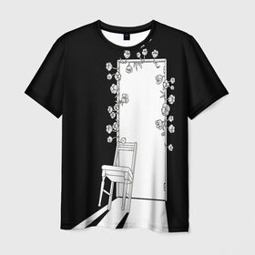 Мужская футболка 3D с принтом Запертые цветы в Тюмени, 100% полиэфир | прямой крой, круглый вырез горловины, длина до линии бедер | Тематика изображения на принте: 