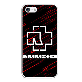 Чехол для iPhone 5/5S матовый с принтом Rammstein. в Тюмени, Силикон | Область печати: задняя сторона чехла, без боковых панелей | Тематика изображения на принте: music | rammstein | rock | индастриал метал | метал группа | музыка | музыкальная группа | немецкая метал группа | рамштайн | рок | хард рок