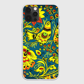 Чехол для iPhone 12 Pro Max с принтом Хохлома в Тюмени, Силикон |  | арт | вектор | желтый | зеленый | золотой | красный | народный рисунок | рисунок | синий | хохлома | цветок | цветы | чёрный | ягода | ягоды
