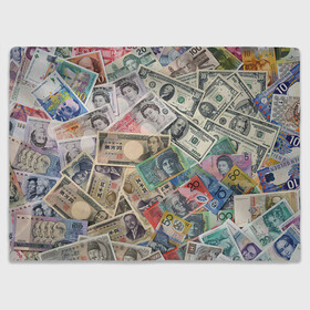 Плед 3D с принтом Деньги в Тюмени, 100% полиэстер | закругленные углы, все края обработаны. Ткань не мнется и не растягивается | Тематика изображения на принте: арт | банкноты | валюта | деньги | доллары | зеленый | иена | красный | серый | синий | фунт стерлингов | юани