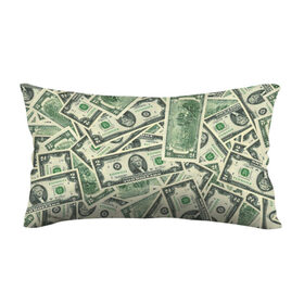 Подушка 3D антистресс с принтом Доллар в Тюмени, наволочка — 100% полиэстер, наполнитель — вспененный полистирол | состоит из подушки и наволочки на молнии | 100 долларов | арт | банкноты | валюта | деньги | доллар | зеленый | рисунок | сто | сто долларов
