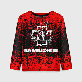 Детский лонгслив 3D с принтом Rammstein. в Тюмени, 100% полиэстер | длинные рукава, круглый вырез горловины, полуприлегающий силуэт
 | music | rammstein | rock | индастриал метал | метал группа | музыка | музыкальная группа | немецкая метал группа | рамштайн | рок | хард рок