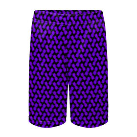 Детские спортивные шорты 3D с принтом Dorri в Тюмени,  100% полиэстер
 | пояс оформлен широкой мягкой резинкой, ткань тянется
 | Тематика изображения на принте: abstraction | pattern | purple | shapes | абстракция | паттерн | фиолетовый | формы