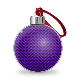 Ёлочный шар с принтом Dorri в Тюмени, Пластик | Диаметр: 77 мм | abstraction | pattern | purple | shapes | абстракция | паттерн | фиолетовый | формы