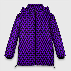 Женская зимняя куртка 3D с принтом Dorri в Тюмени, верх — 100% полиэстер; подкладка — 100% полиэстер; утеплитель — 100% полиэстер | длина ниже бедра, силуэт Оверсайз. Есть воротник-стойка, отстегивающийся капюшон и ветрозащитная планка. 

Боковые карманы с листочкой на кнопках и внутренний карман на молнии | abstraction | pattern | purple | shapes | абстракция | паттерн | фиолетовый | формы