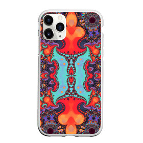 Чехол для iPhone 11 Pro Max матовый с принтом Jecson в Тюмени, Силикон |  | abstraction | colorful | fractal | pattern | shape | абстракция | разноцветный | узор | формы | фрактал