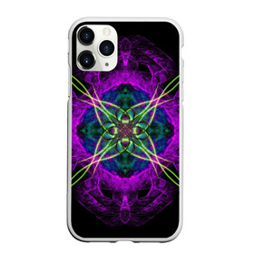 Чехол для iPhone 11 Pro матовый с принтом Terol в Тюмени, Силикон |  | abstraction | colorful | fractal | geometry | mandala | neon | pattern | pink | sacral | абстракция | геометрия | неон | разноцветный | розовый | сакральный | узор | фрактал