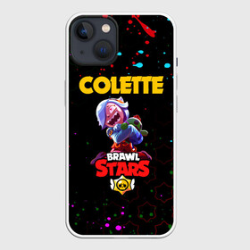 Чехол для iPhone 13 с принтом BRAWL STARS COLETTE. в Тюмени,  |  | 8 bit | brawl stars | colette | crow | gale | leon | max | mecha | mecha crow | mr.p | sally leon | shark | tara | virus 8 bit | werewolf leon | акула | берли | бравл старс | ворон | коллет | макс | оборотень