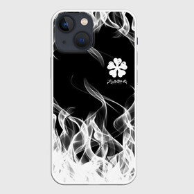 Чехол для iPhone 13 mini с принтом Black Clover on smoky background в Тюмени,  |  | anime | black clover | аниме | боевик | буракку куро:ба | кино | комедия | магия | мультфильм | фэнтези | черный клевер | японская сёнэн манга