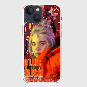 Чехол для iPhone 13 mini с принтом Билли Эйлиш в Тюмени,  |  | billie eilish | билли эйлиш | музыка | певица | текстура