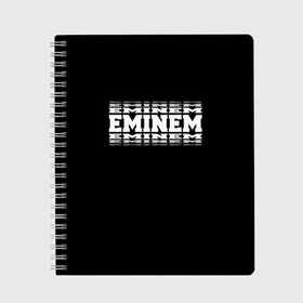 Тетрадь с принтом EMINEM в Тюмени, 100% бумага | 48 листов, плотность листов — 60 г/м2, плотность картонной обложки — 250 г/м2. Листы скреплены сбоку удобной пружинной спиралью. Уголки страниц и обложки скругленные. Цвет линий — светло-серый
 | eminem | rap | актёр | американский рэпер | композитор | маршалл | продюсер | рэп | рэпер | эминем