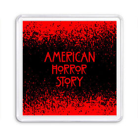 Магнит 55*55 с принтом American Horror Story. в Тюмени, Пластик | Размер: 65*65 мм; Размер печати: 55*55 мм | Тематика изображения на принте: 