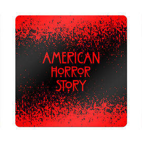 Магнит виниловый Квадрат с принтом American Horror Story. в Тюмени, полимерный материал с магнитным слоем | размер 9*9 см, закругленные углы | Тематика изображения на принте: 