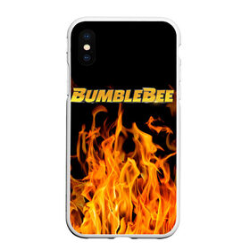 Чехол для iPhone XS Max матовый с принтом Bumblebee. в Тюмени, Силикон | Область печати: задняя сторона чехла, без боковых панелей | автобот разведчик | автоботы | бамблби | боевик | кино | кино трансформеры | персонаж вселенной трансформеров | приключения | трансформеры | фантастика | фильмы