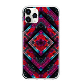 Чехол для iPhone 11 Pro Max матовый с принтом Monna в Тюмени, Силикон |  | colorful | geometric | kaleidoscope | mosaic | pattern | rhombuses | squares | геометрический | калейдоскоп | квадраты | мозаика | разноцветный | ромбы | узор