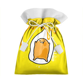 Подарочный 3D мешок с принтом Gudetama в Тюмени, 100% полиэстер | Размер: 29*39 см | gudetama | анимешное яйцо | гудетама | желток | стекающее яйцо | яичница
