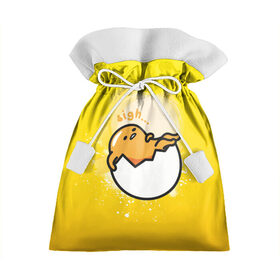 Подарочный 3D мешок с принтом Gudetama в Тюмени, 100% полиэстер | Размер: 29*39 см | gudetama | анимешное яйцо | гудетама | желток | стекающее яйцо | яичница