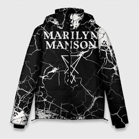 Мужская зимняя куртка 3D с принтом Marilyn Manson в Тюмени, верх — 100% полиэстер; подкладка — 100% полиэстер; утеплитель — 100% полиэстер | длина ниже бедра, свободный силуэт Оверсайз. Есть воротник-стойка, отстегивающийся капюшон и ветрозащитная планка. 

Боковые карманы с листочкой на кнопках и внутренний карман на молнии. | Тематика изображения на принте: marilyn manson | nothing records | известность | музыка | рок группа