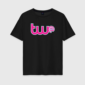 Женская футболка хлопок Oversize с принтом GTA Online Tw@ в Тюмени, 100% хлопок | свободный крой, круглый ворот, спущенный рукав, длина до линии бедер
 | 