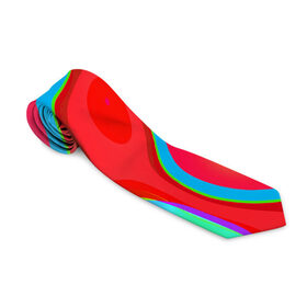 Галстук 3D с принтом Цветное безумие в Тюмени, 100% полиэстер | Длина 148 см; Плотность 150-180 г/м2 | абстракция | камуфляж | кляксы | краски | линии | неон | неоновая абстракция | неоновый принт | неоновый рисунок | пятна | разводы | разноцветное