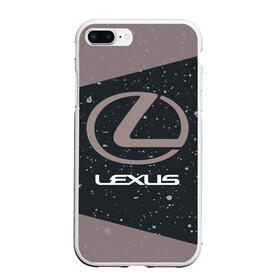Чехол для iPhone 7Plus/8 Plus матовый с принтом LEXUS ЛЕКСУС в Тюмени, Силикон | Область печати: задняя сторона чехла, без боковых панелей | auto | lexus | logo | moto | symbol | авто | автомобиль | гонки | лексус | лого | логотип | логотипы | марка | машина | мото | символ | символы