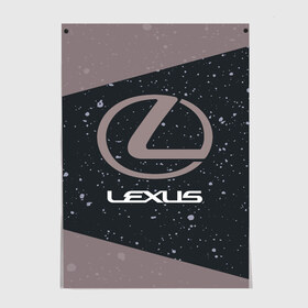 Постер с принтом LEXUS / ЛЕКСУС в Тюмени, 100% бумага
 | бумага, плотность 150 мг. Матовая, но за счет высокого коэффициента гладкости имеет небольшой блеск и дает на свету блики, но в отличии от глянцевой бумаги не покрыта лаком | auto | lexus | logo | moto | symbol | авто | автомобиль | гонки | лексус | лого | логотип | логотипы | марка | машина | мото | символ | символы