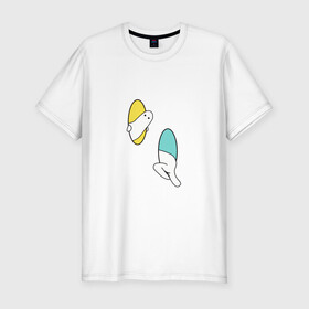 Мужская футболка хлопок Slim с принтом Portal в Тюмени, 92% хлопок, 8% лайкра | приталенный силуэт, круглый вырез ворота, длина до линии бедра, короткий рукав | game | portal | арт | игра | портал | прикол | рисунок | телепортация | человечек