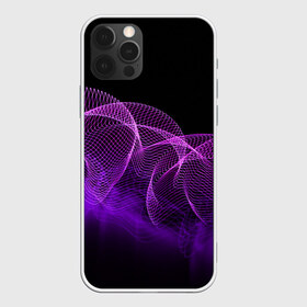 Чехол для iPhone 12 Pro Max с принтом Kondeer в Тюмени, Силикон |  | abstraction | dark | lines | purple | spots | абстракция | линии | пятна | темный | фиолетовый