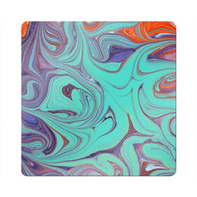 Магнит виниловый Квадрат с принтом Olimpius в Тюмени, полимерный материал с магнитным слоем | размер 9*9 см, закругленные углы | abstraction | colorful | mixing | paint | stains | абстракция | краска | разводы | разноцветный | смешивание