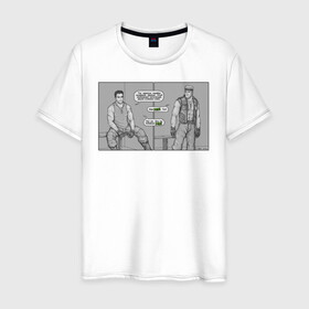 Мужская футболка хлопок с принтом Ultramans в Тюмени, 100% хлопок | прямой крой, круглый вырез горловины, длина до линии бедер, слегка спущенное плечо. | billy herrington | gachimuchi | lord of the locker room | ultraman | бодибилдинг