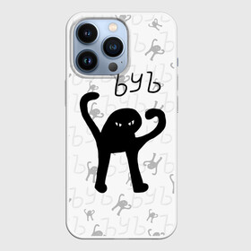 Чехол для iPhone 13 Pro с принтом ЪУЪ СЪУКА в Тюмени,  |  | cat | mem | memes | злой | интернет | кот | мем | мем кот | приколы | съука | ъуъ | ъуъ съука