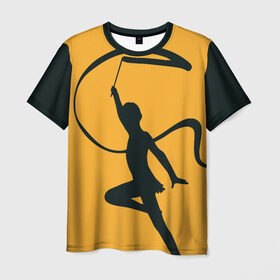 Мужская футболка 3D+ с принтом Гимнастика в Тюмени, 100% микрофибра | круглый вырез горловины, длина до линии бедер | 