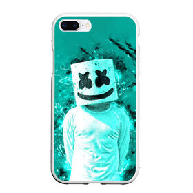 Чехол для iPhone 7Plus/8 Plus матовый с принтом MARSHMELLO в Тюмени, Силикон | Область печати: задняя сторона чехла, без боковых панелей | fortnite | marshmallo | marshmallow | marshmello | marshmellow | маршмелло | маршмеллоу | розы | фортнайт